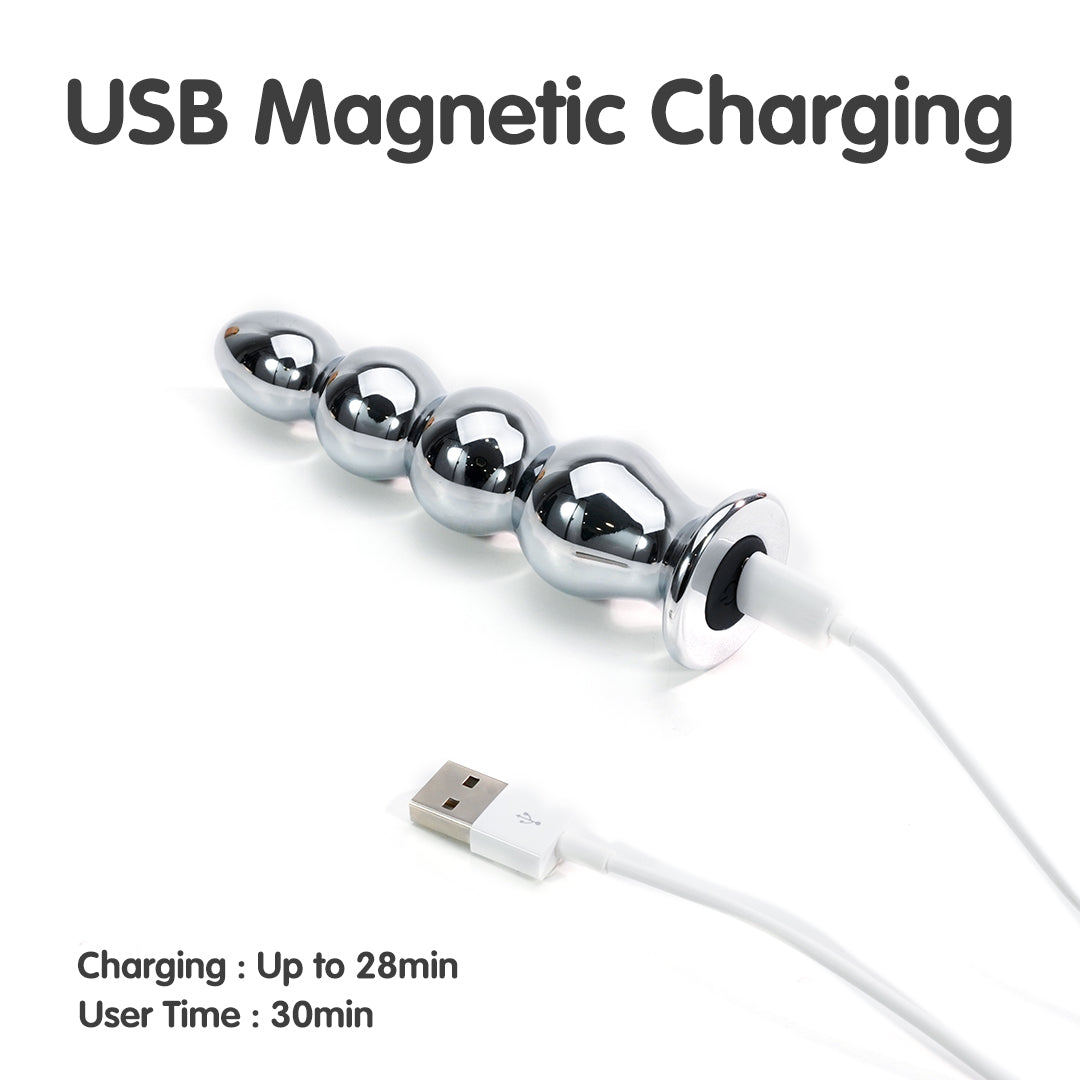 Gude vibrating butt plug with USB magnetic charging