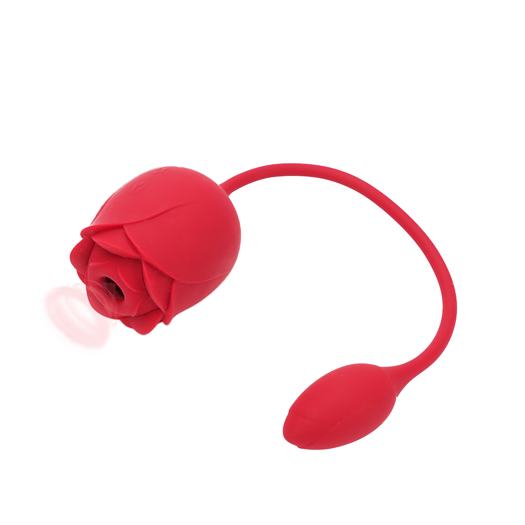 Immortal Flower Clitoral Suction Stimulator: Rose-shaped design