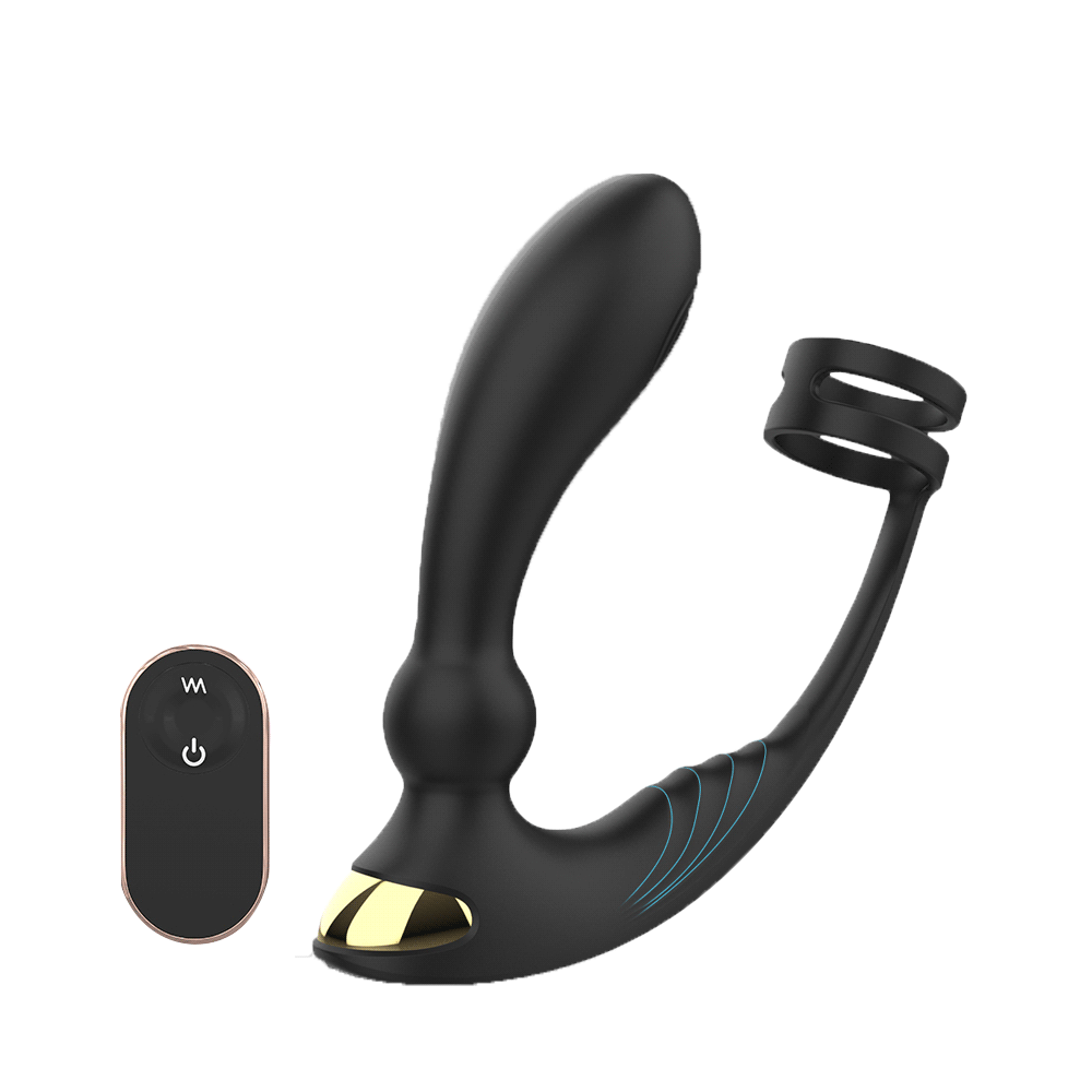 Remote Control Cock Ring Butt Plug | Male Pleasure