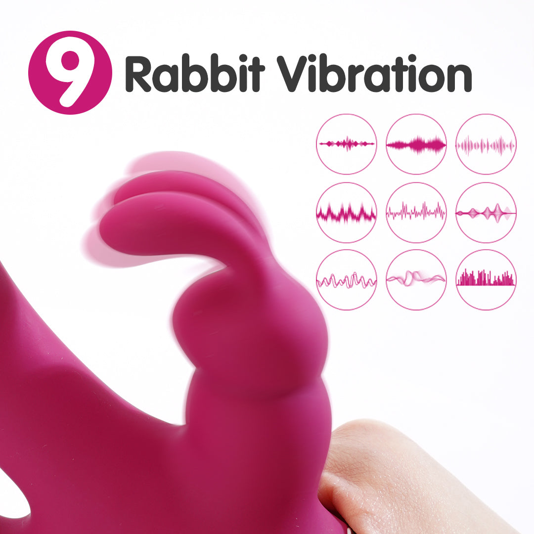 Joker 3-in-1 Rabbit Vibrator, 9 Vibration Modes