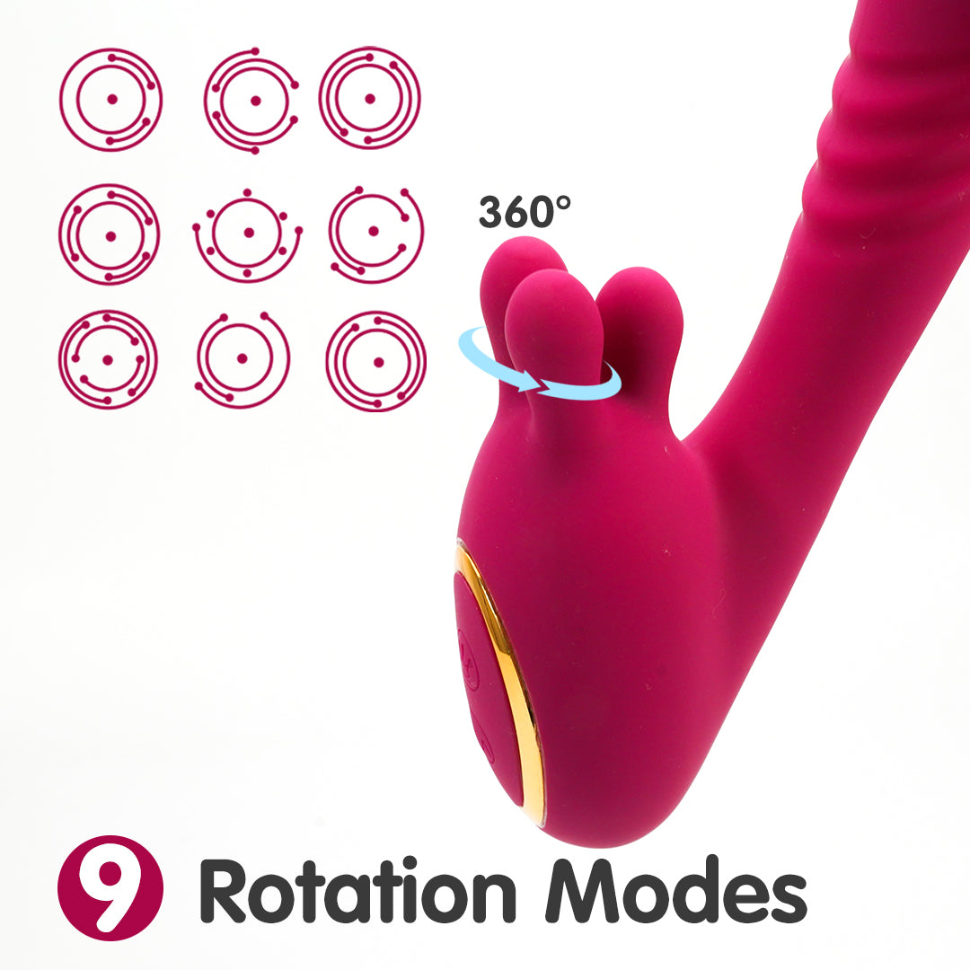 Layla Rabbit Vibrator - 9 Rotation Modes, 360° Stimulation