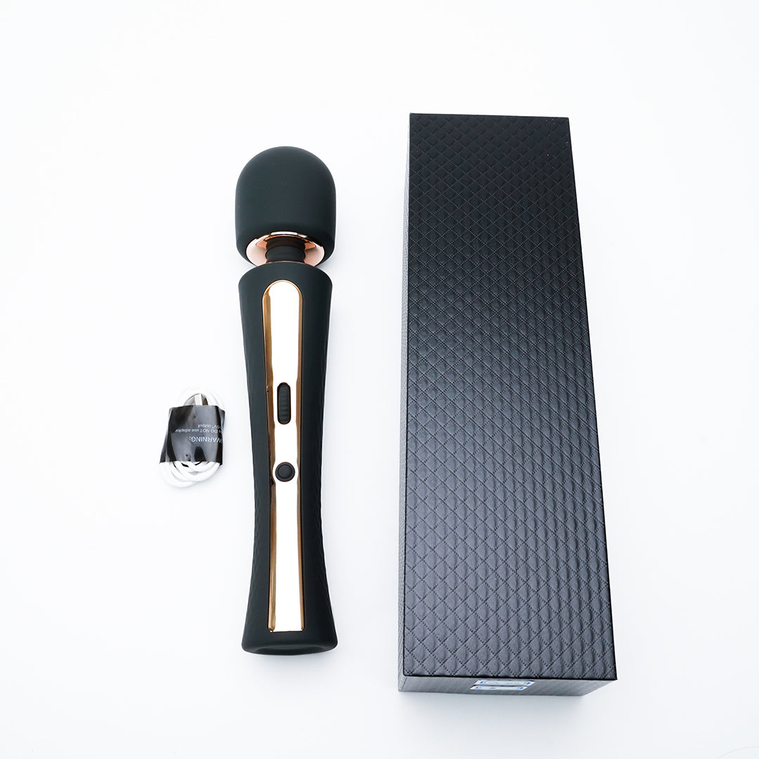 Dark Angel vibrator with packaging and charger