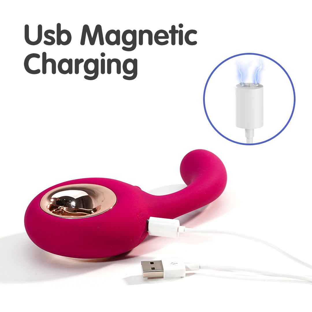 Woo-Indulge vibrator with USB magnetic charging.