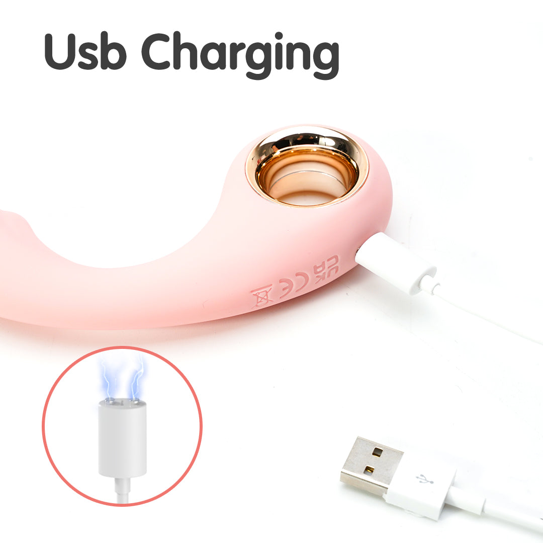 USB Charging Antlers Finger Vibrator
