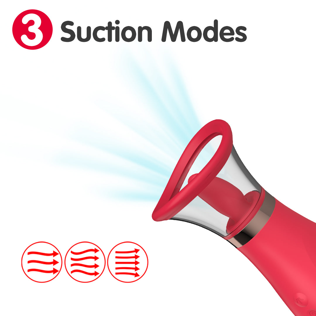 Vibrador de succión y empuje Sunlit Bloom