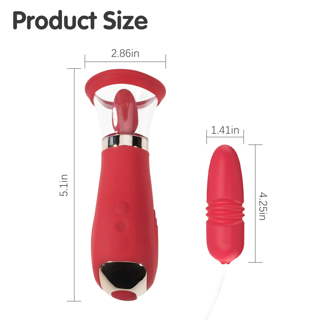 Sunlit Bloom Sucking & Thrusting Vibrator
