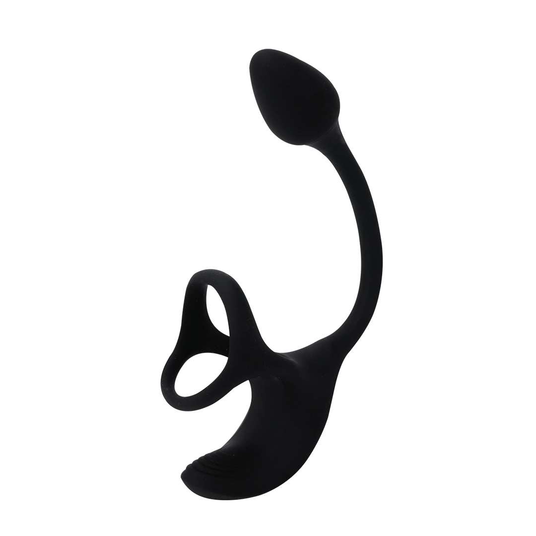 Black CRADLE OF DEVIL prostate massager and cock ring