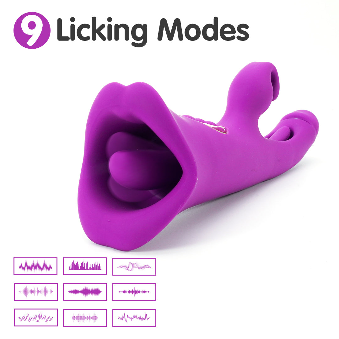 Tease Park 3-in-1 vibrator with 9 Licking Modes