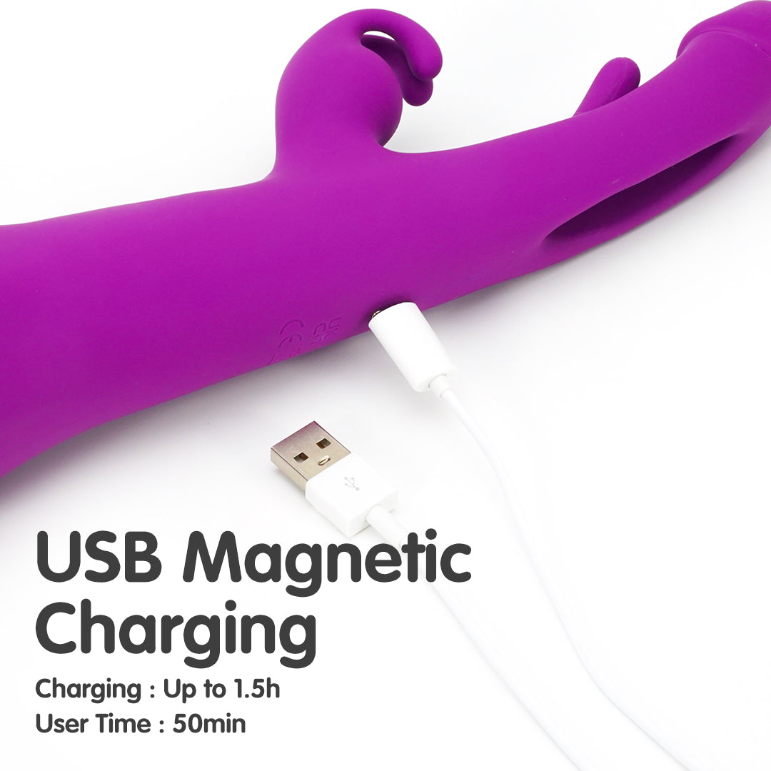 Tease Park vibrator with USB magnetic charging