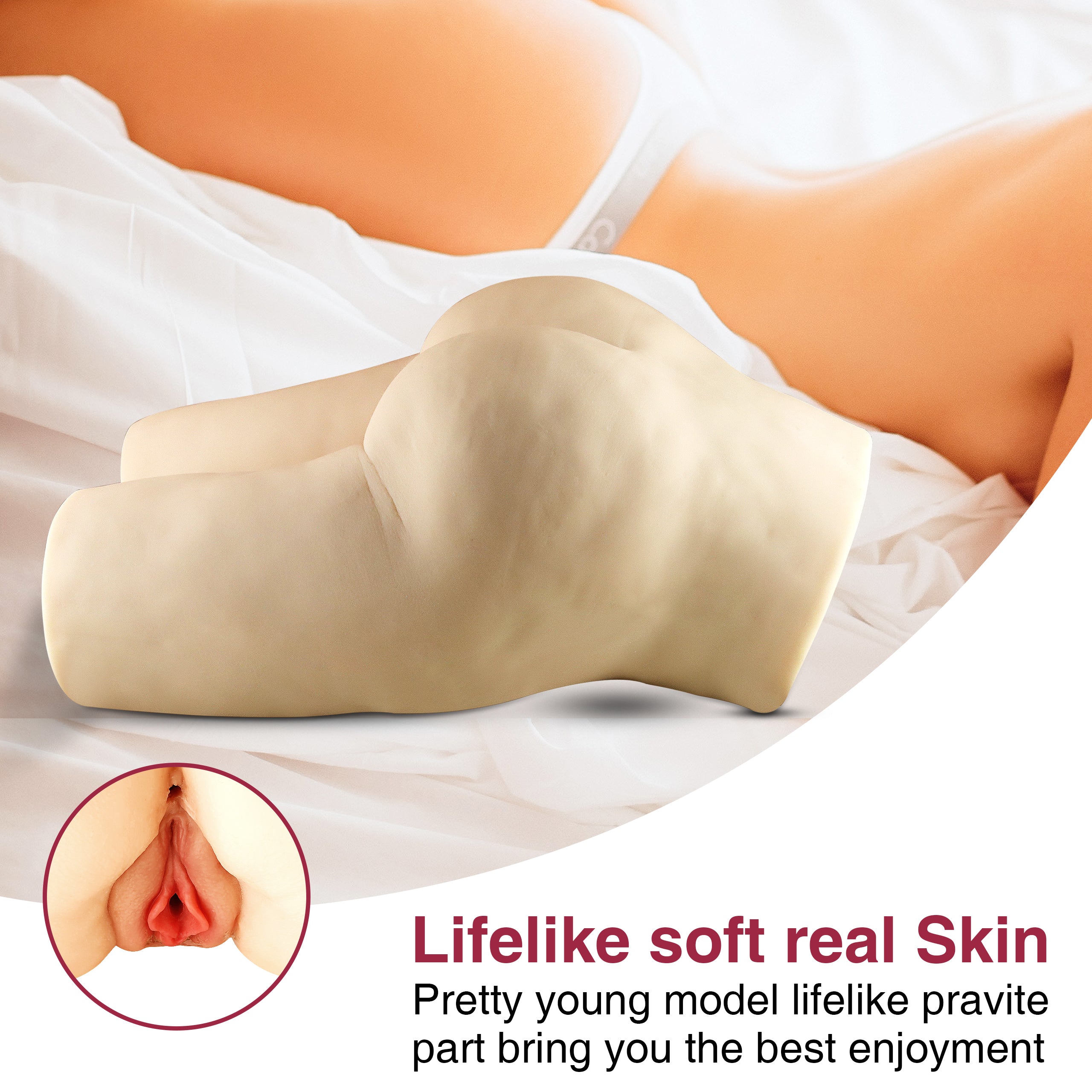 Eva Doll Realistic Vagina Masturbator, lifelike soft skin