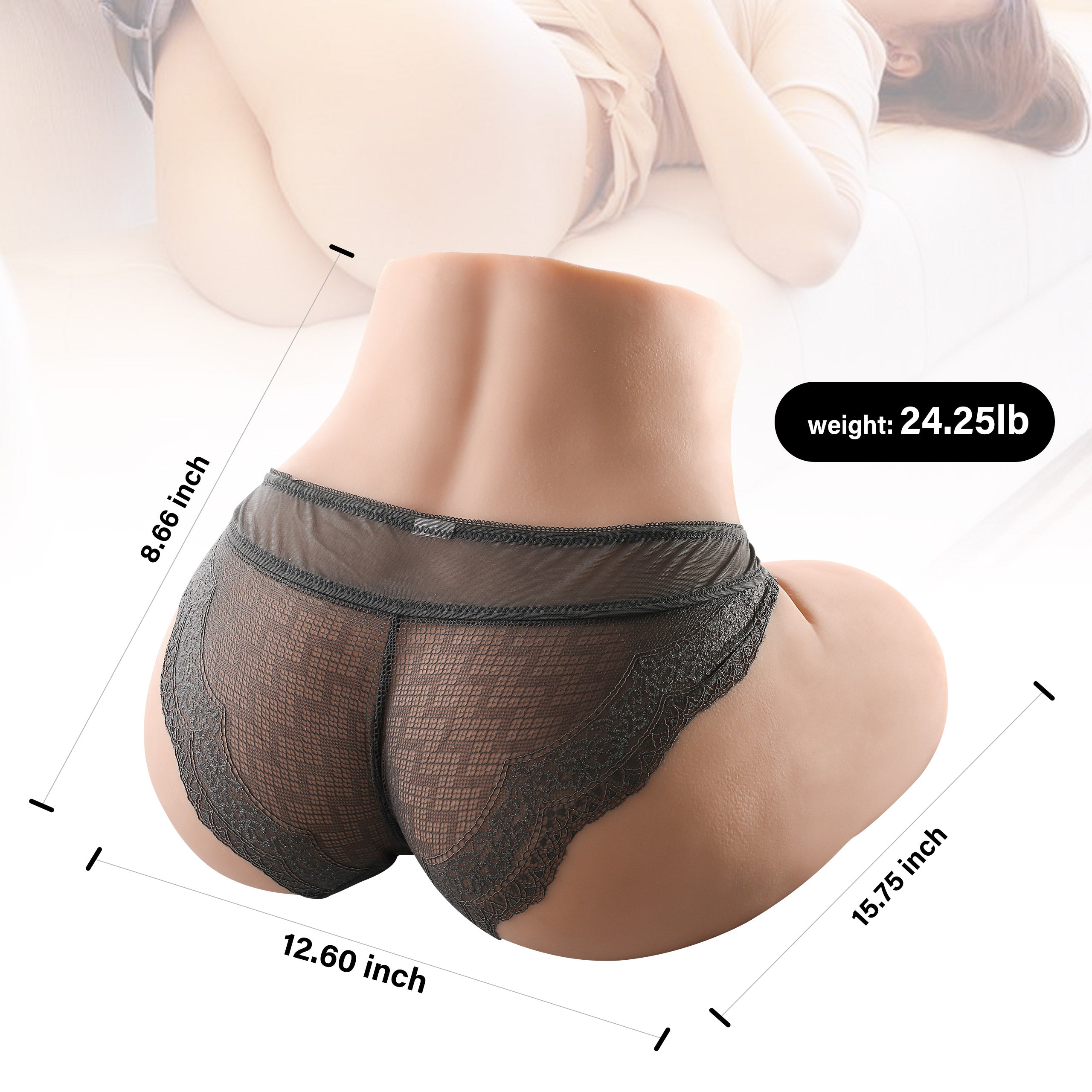 Kimberley Doll rear with dimensions and weight