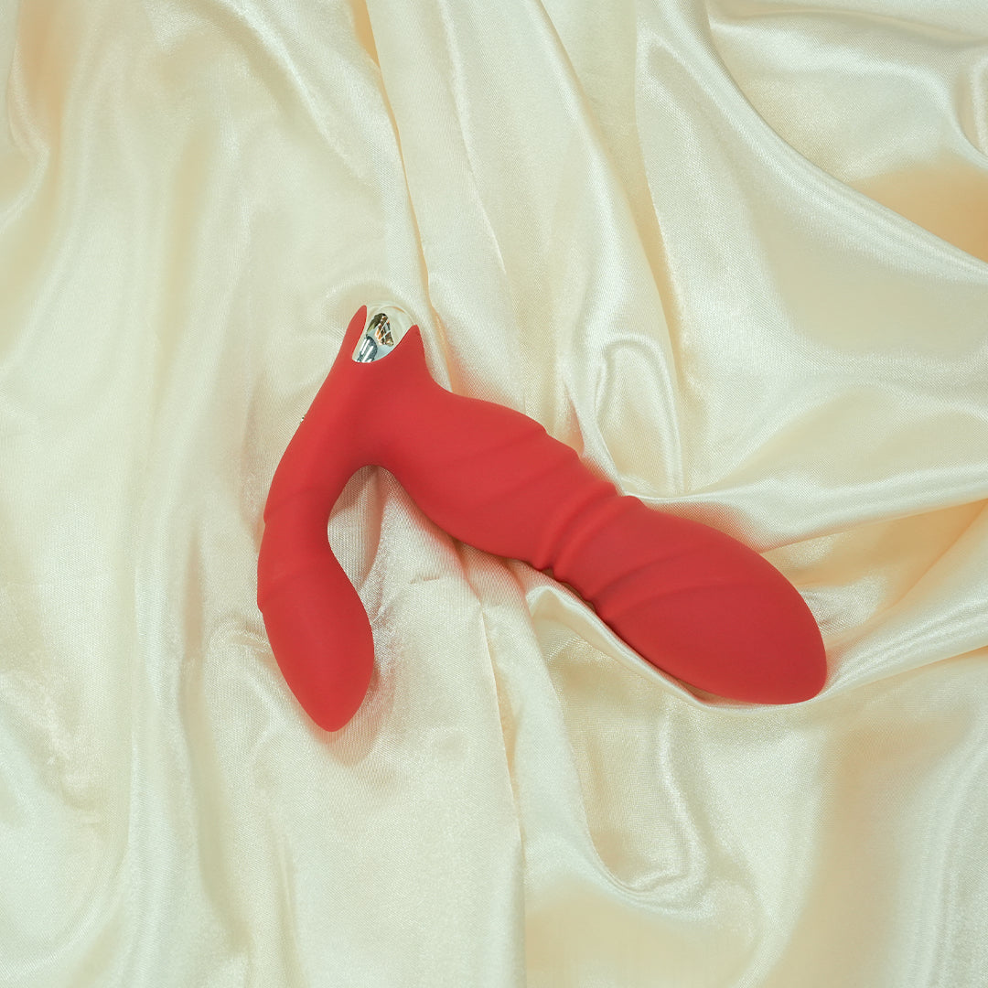 Blazing Flames Thrusting Prostate Massage Vibrator