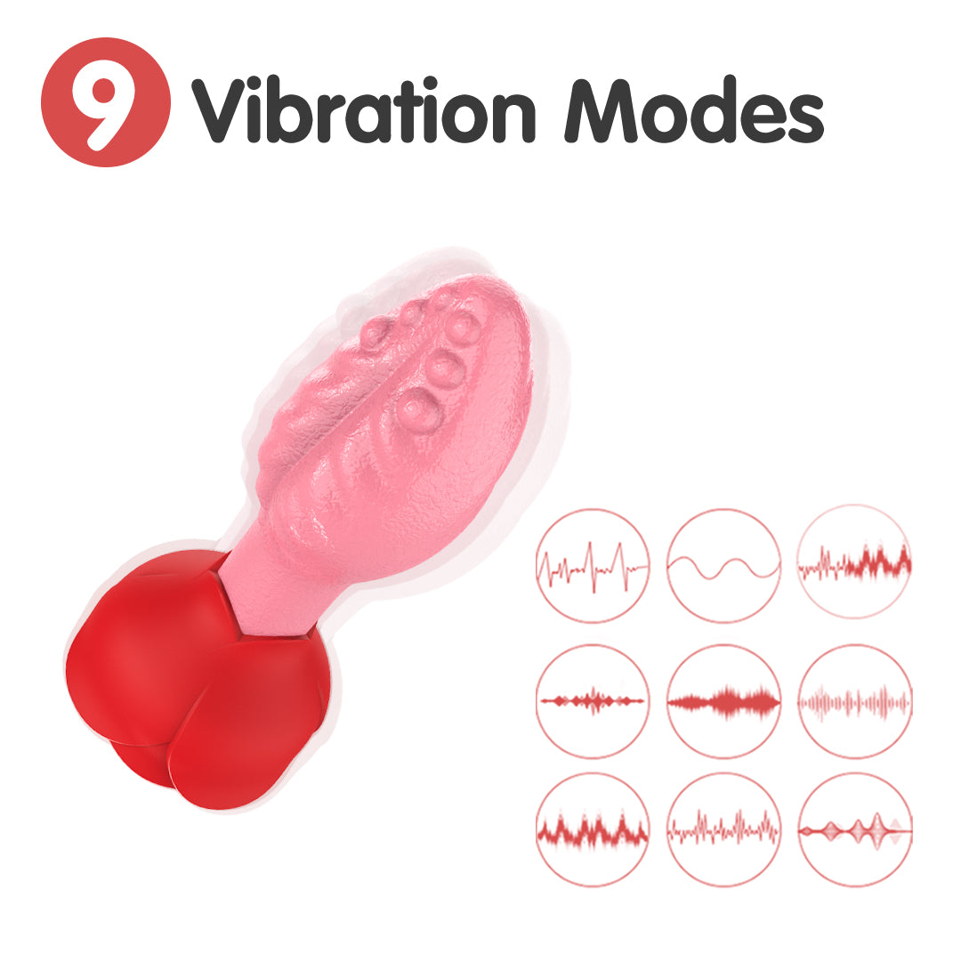 RoseSpin Remote Control Rotating & Vibrating Butt Plug
