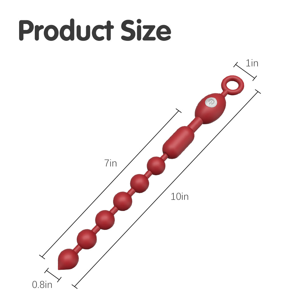 RubyLink Flexible Anal Beads