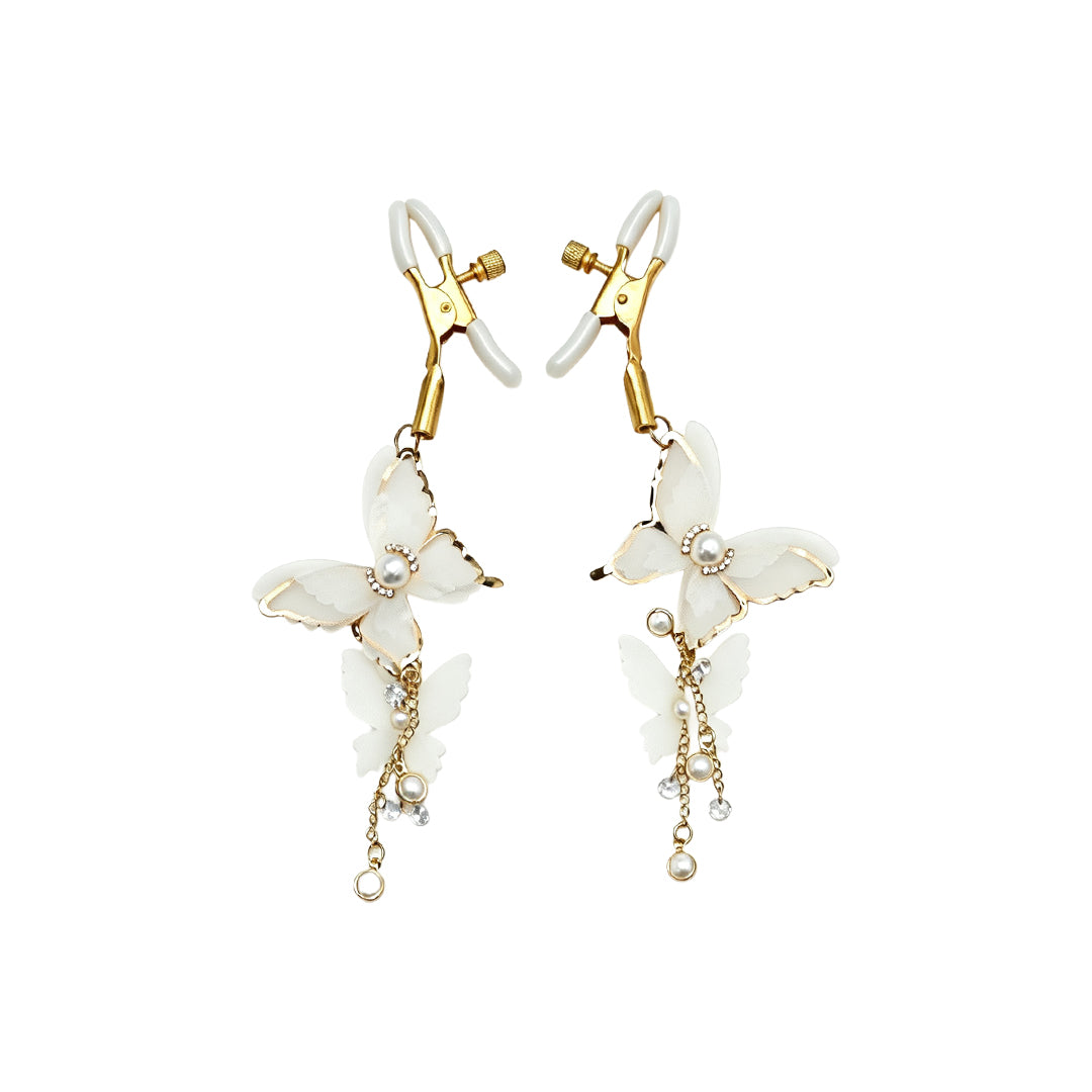 White Butterfly Adjustable Nipple Clamps