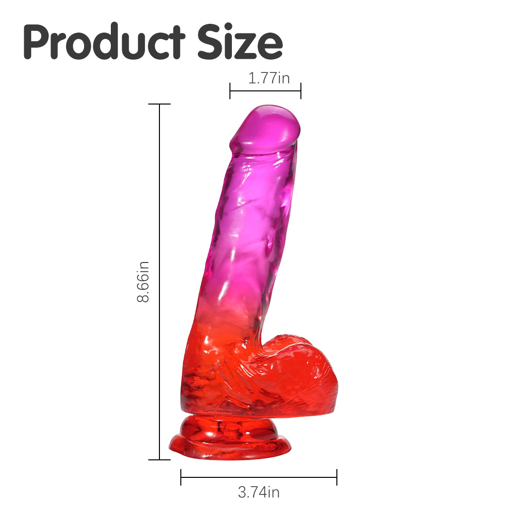 Dildos Aura Flame de ventosa de 8,6 pulgadas