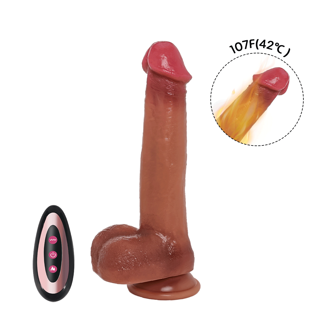 Sensual Heat 3 Thrusting & 9 Vibrating Dildo Vibrator 9 Inch