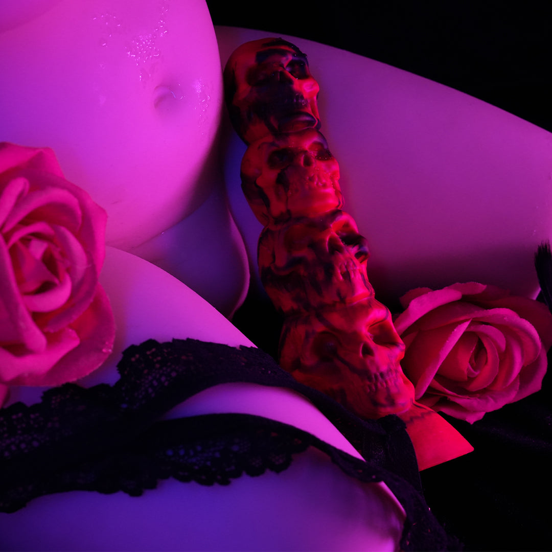 Inferno Skull Remote Control Dildos Vibrator 8.2 Inch