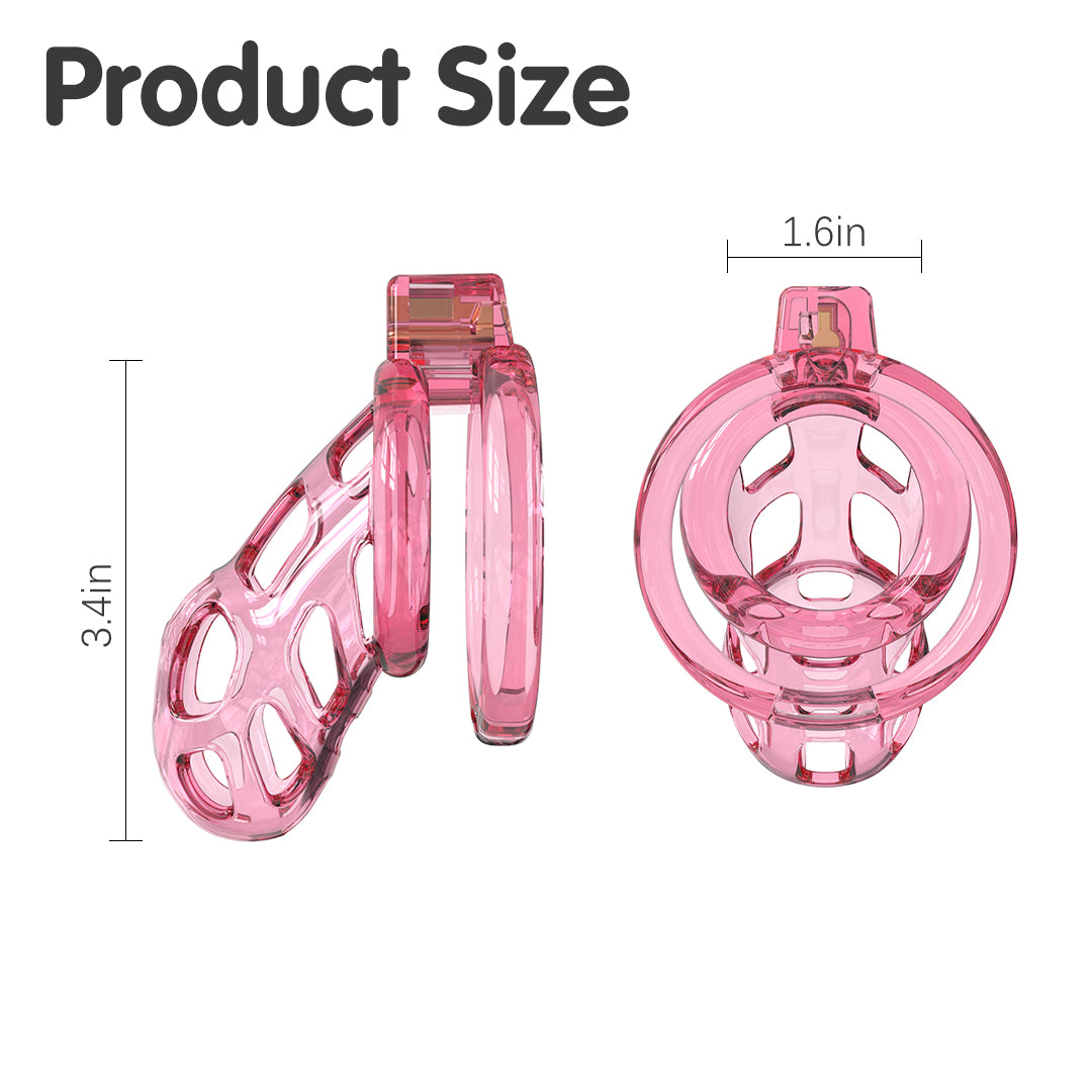 Pink Sugar Chastity Cock Cage Kit