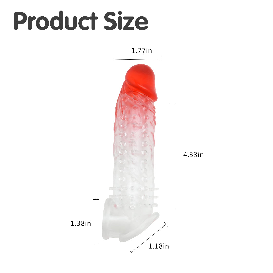 Red Rush Silicone Penis Sleeve