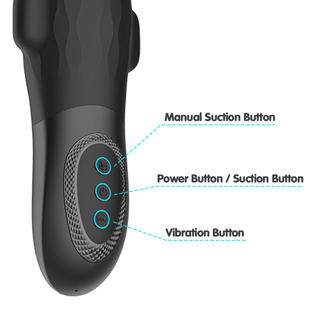 PulseFlow Vibrating & Suction Male Masturbator
