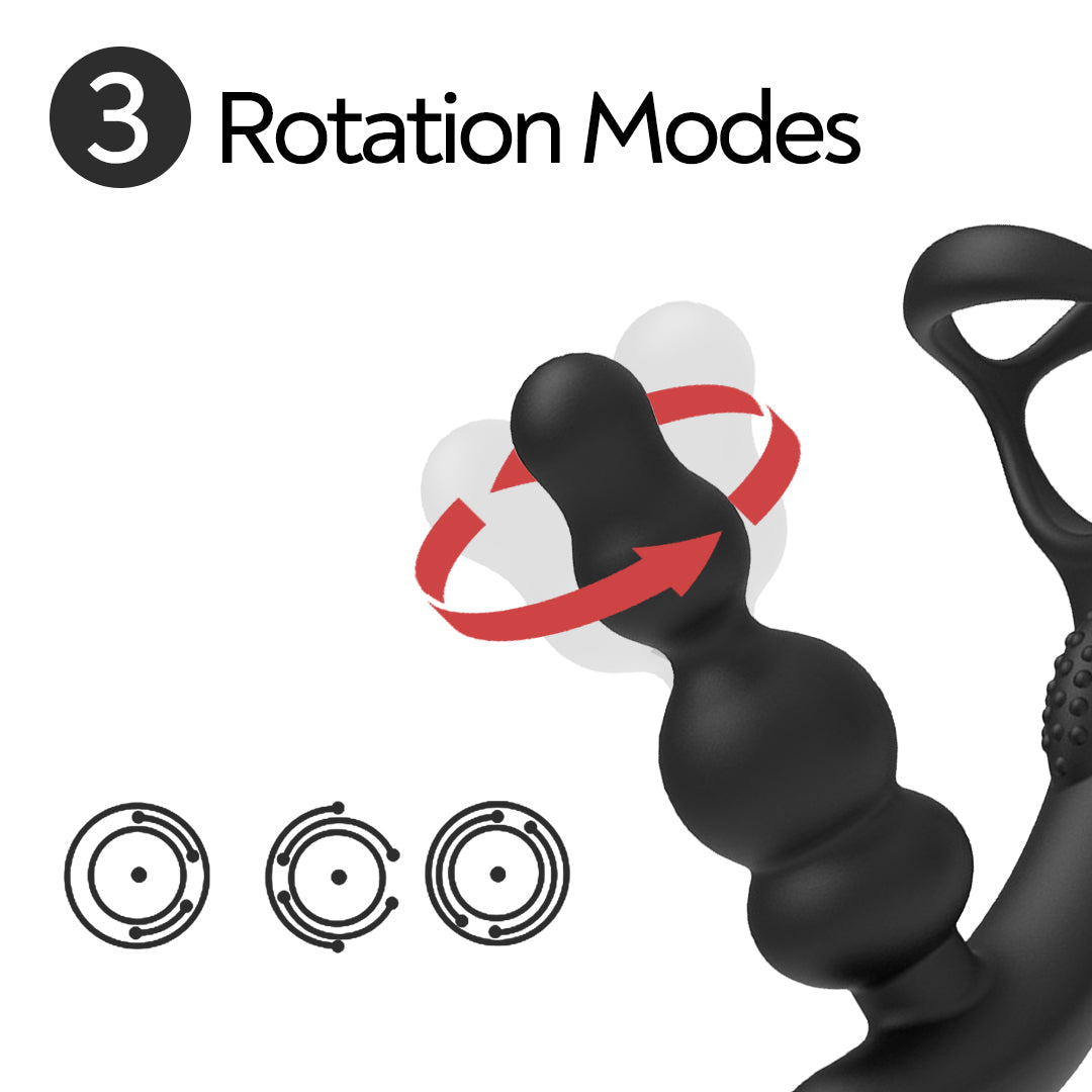Intima Remote Control Rotating Prostate Massager Cock Ring