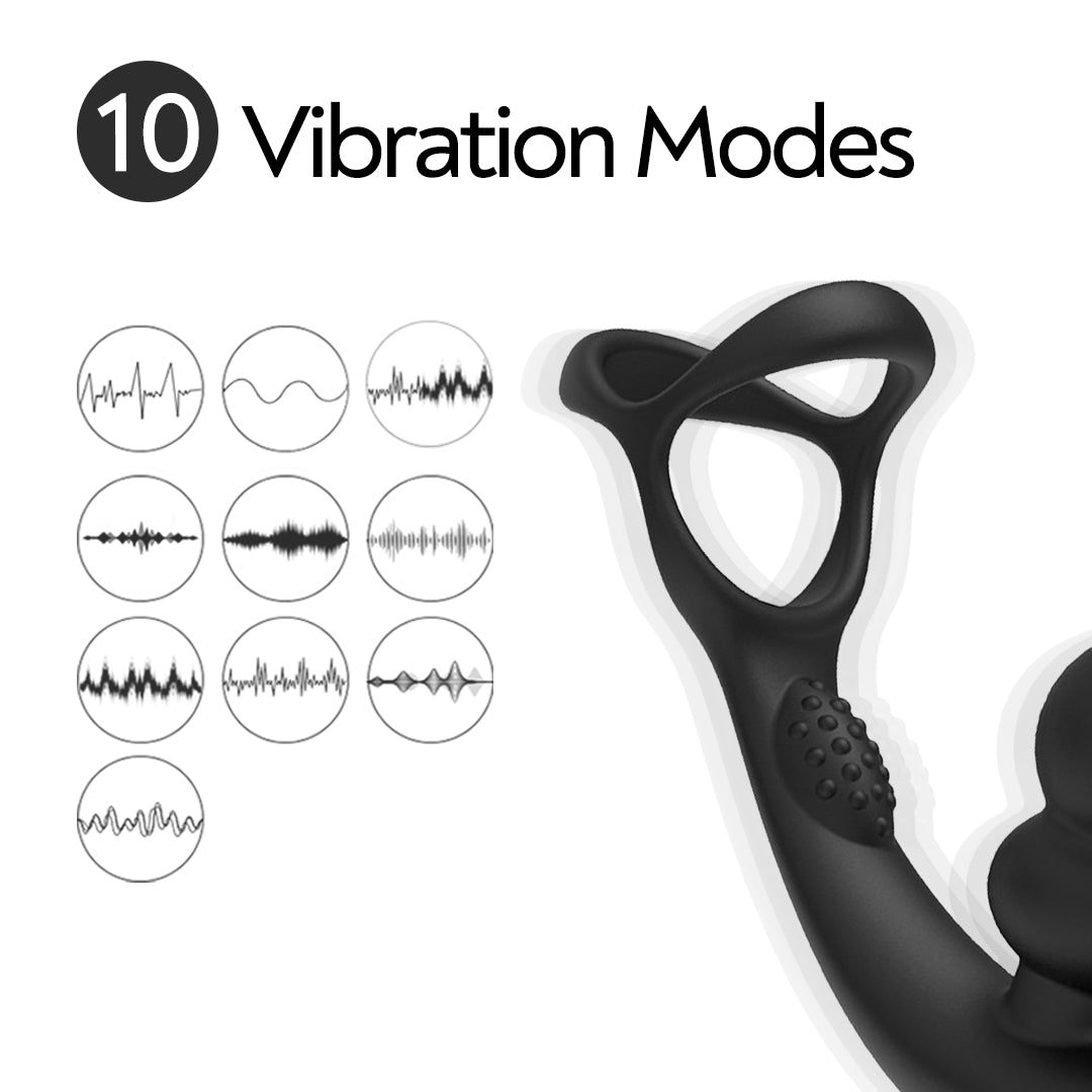 Intima Remote Control Rotating Prostate Massager Cock Ring