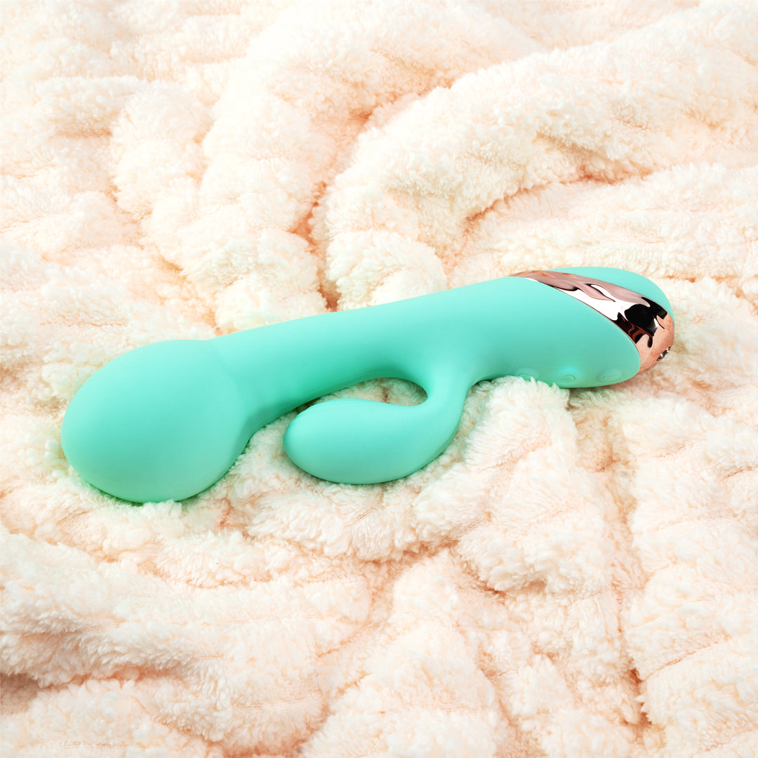 Aero Bloom Inflatable Rechargeable G-Spot & Clitoral Rabbit Vibrator