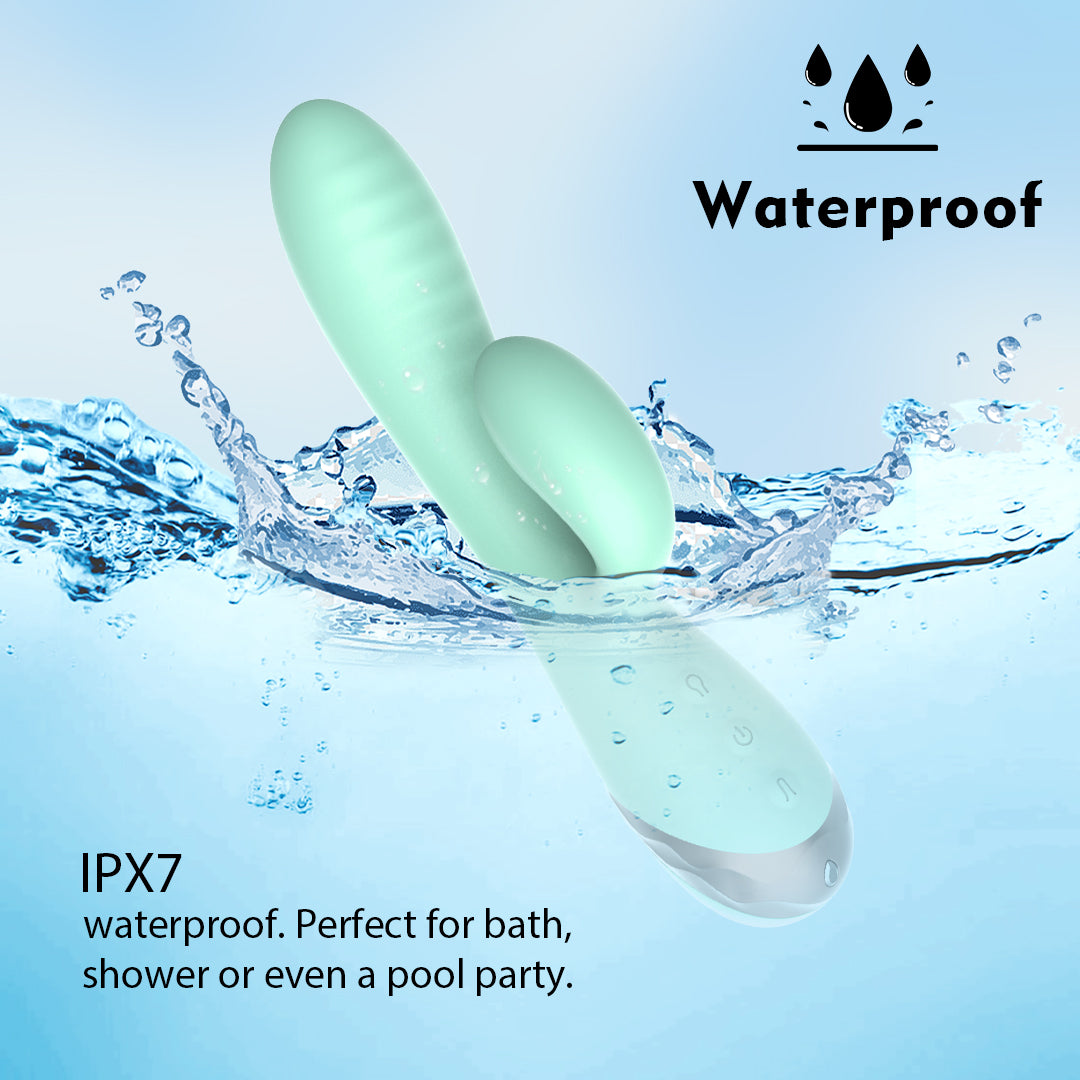 Aero Bloom Inflatable Rechargeable G-Spot & Clitoral Rabbit Vibrator