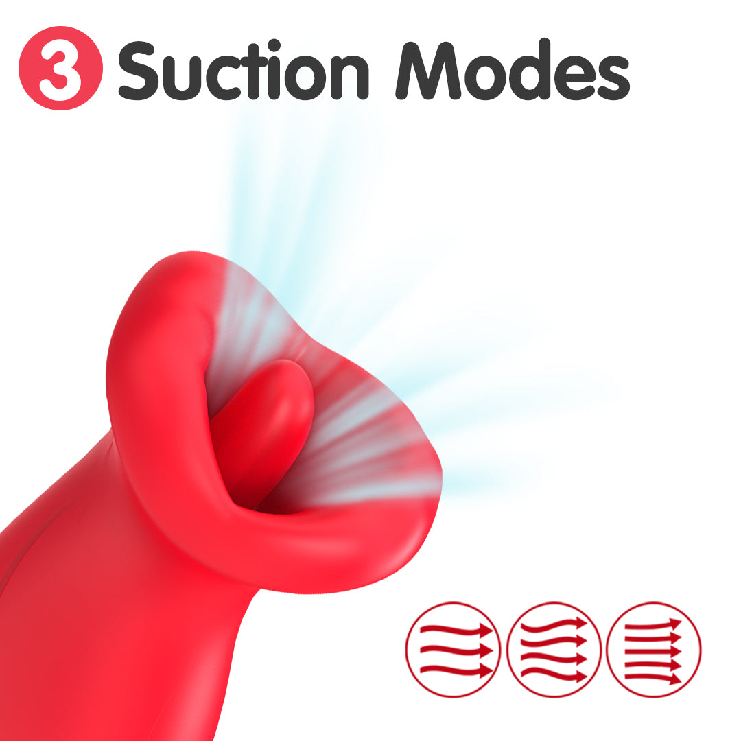 Fiery Lips Sucking & Rotating Vibrator