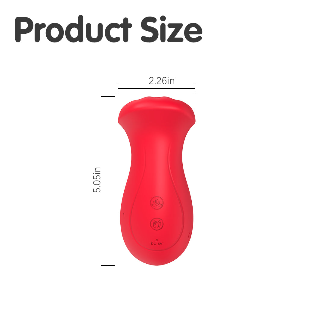 Fiery Lips Sucking & Rotating Vibrator