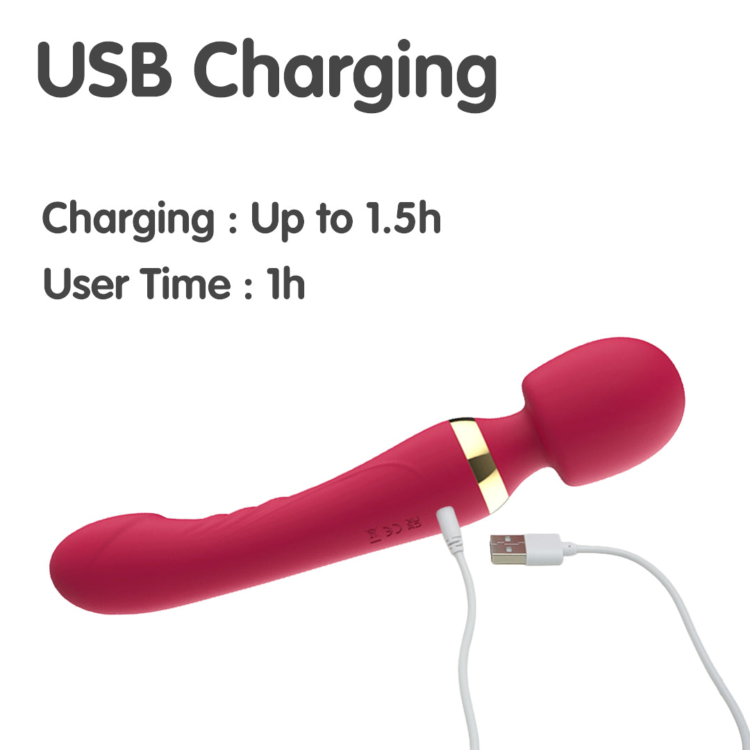Euphoria 2-in-1 Massage Wand Vibrator
