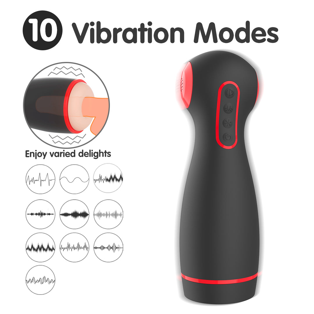 CIVI Vibrating Masturbator with 10 Vibration Modes