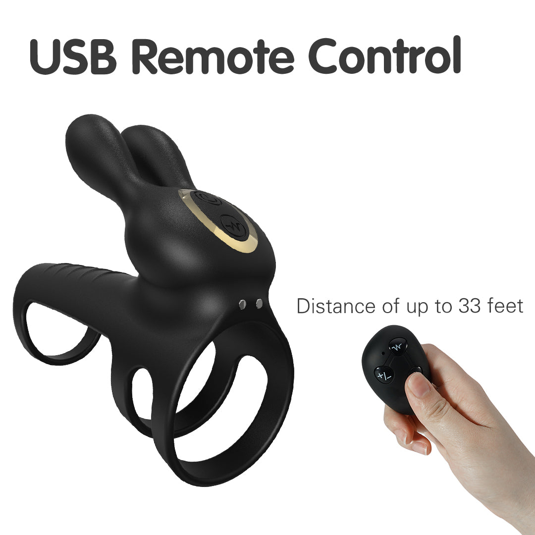 E-Bunny Vibrating Electric Cock Ring