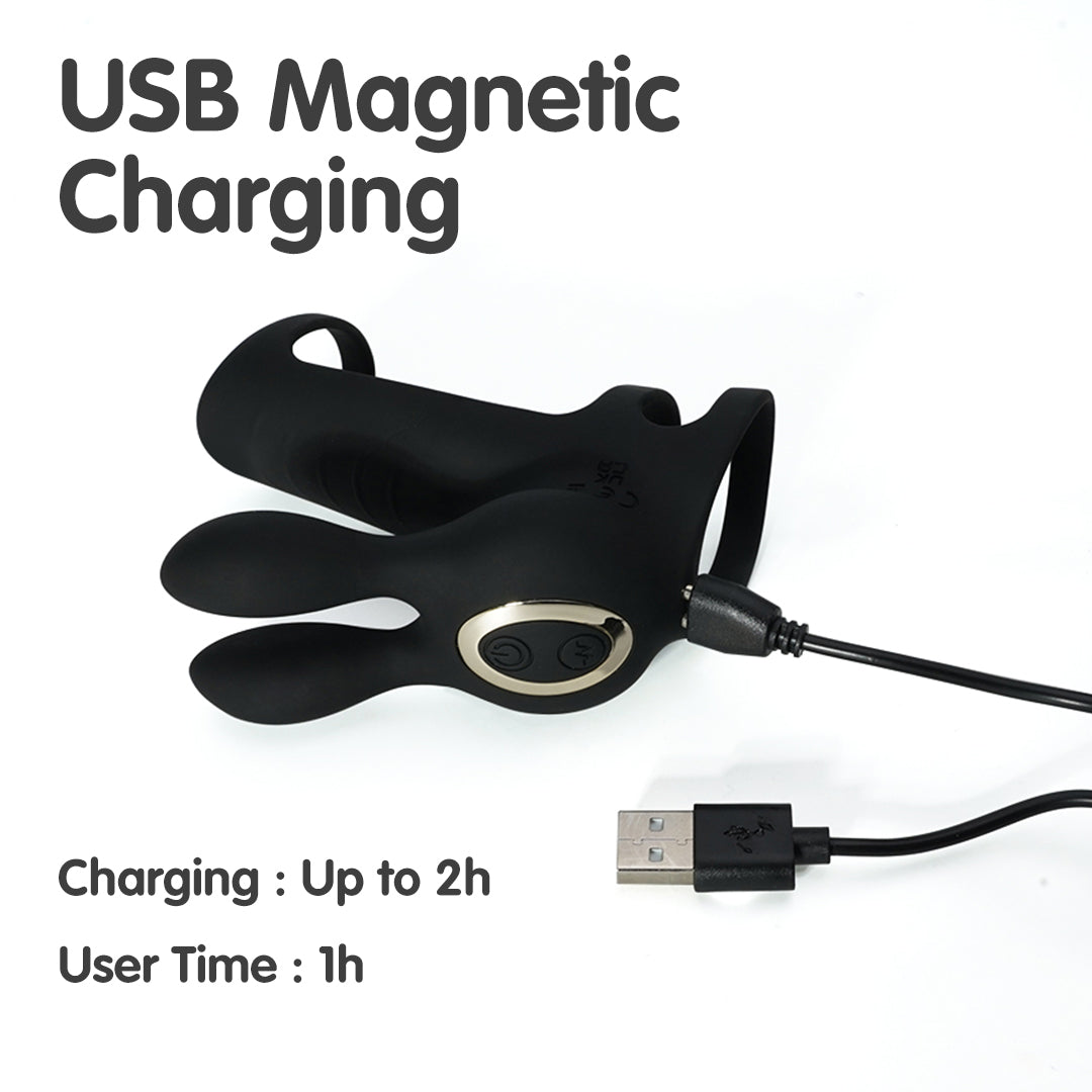 E-Bunny Vibrating Electric Cock Ring