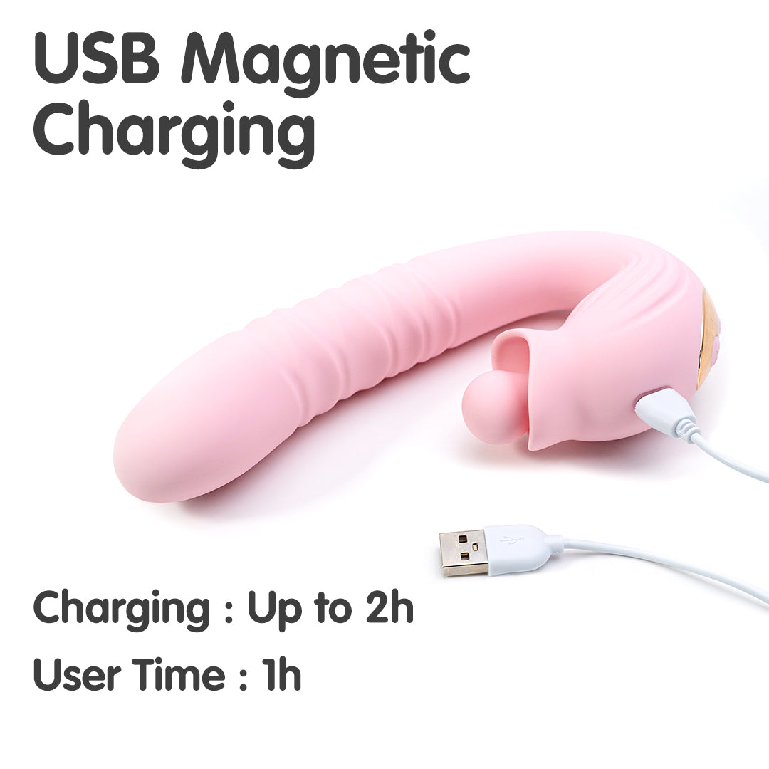 Melo 360° Rotation Swing & Thrusting Rabbit Vibrator