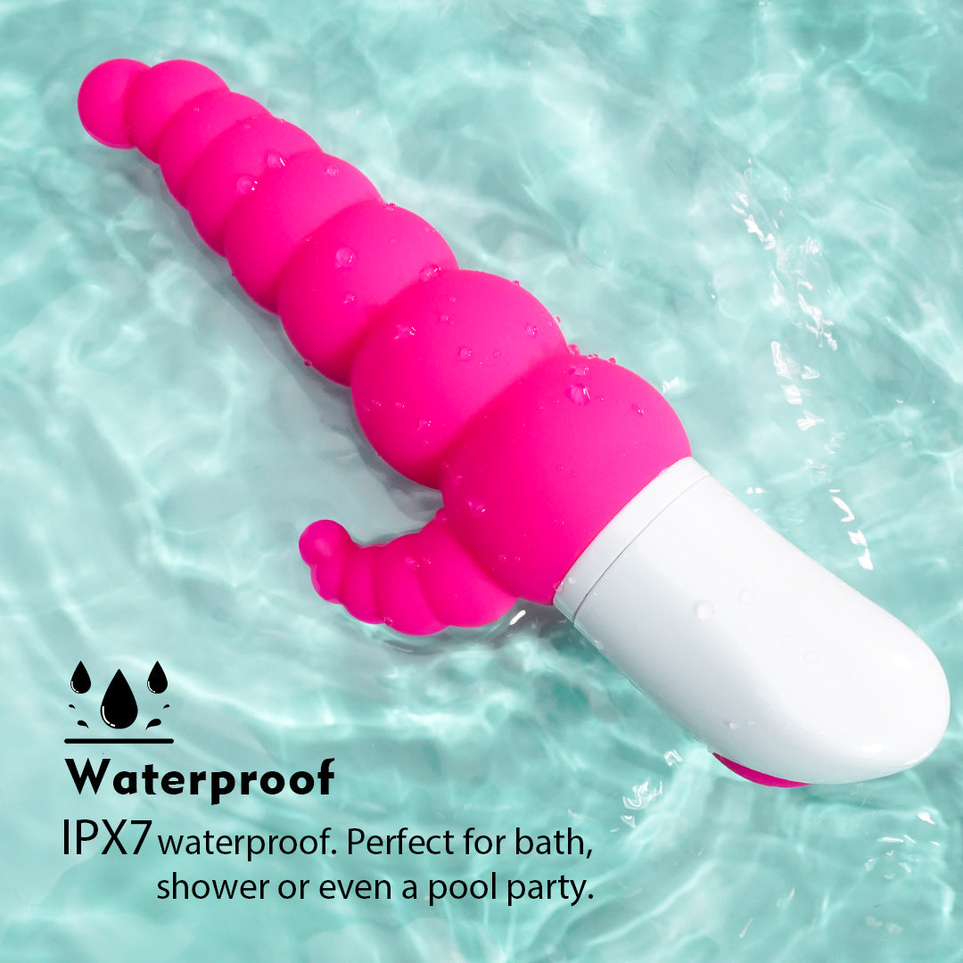 Sparta 8 Rabbit Vibrator - Waterproof design for bath or shower.