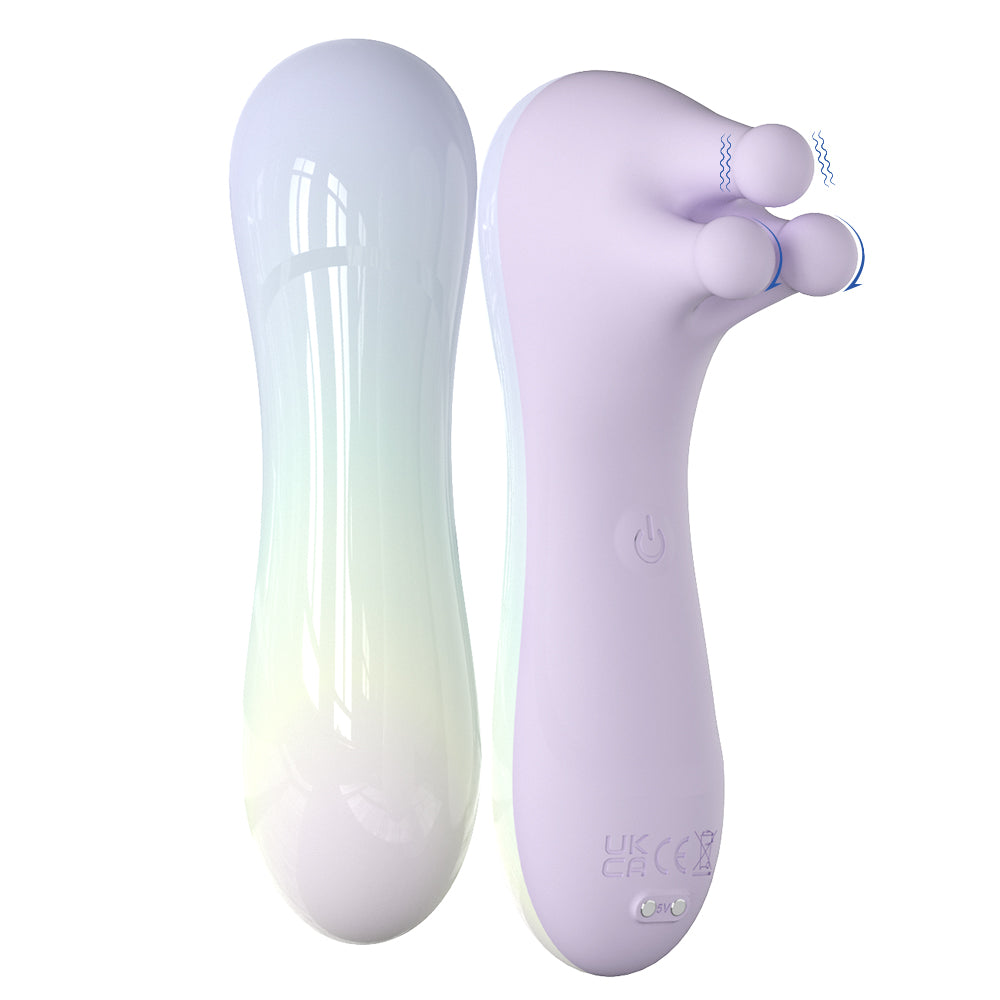 Ivory Touch Nipple Vibrator with three heads
