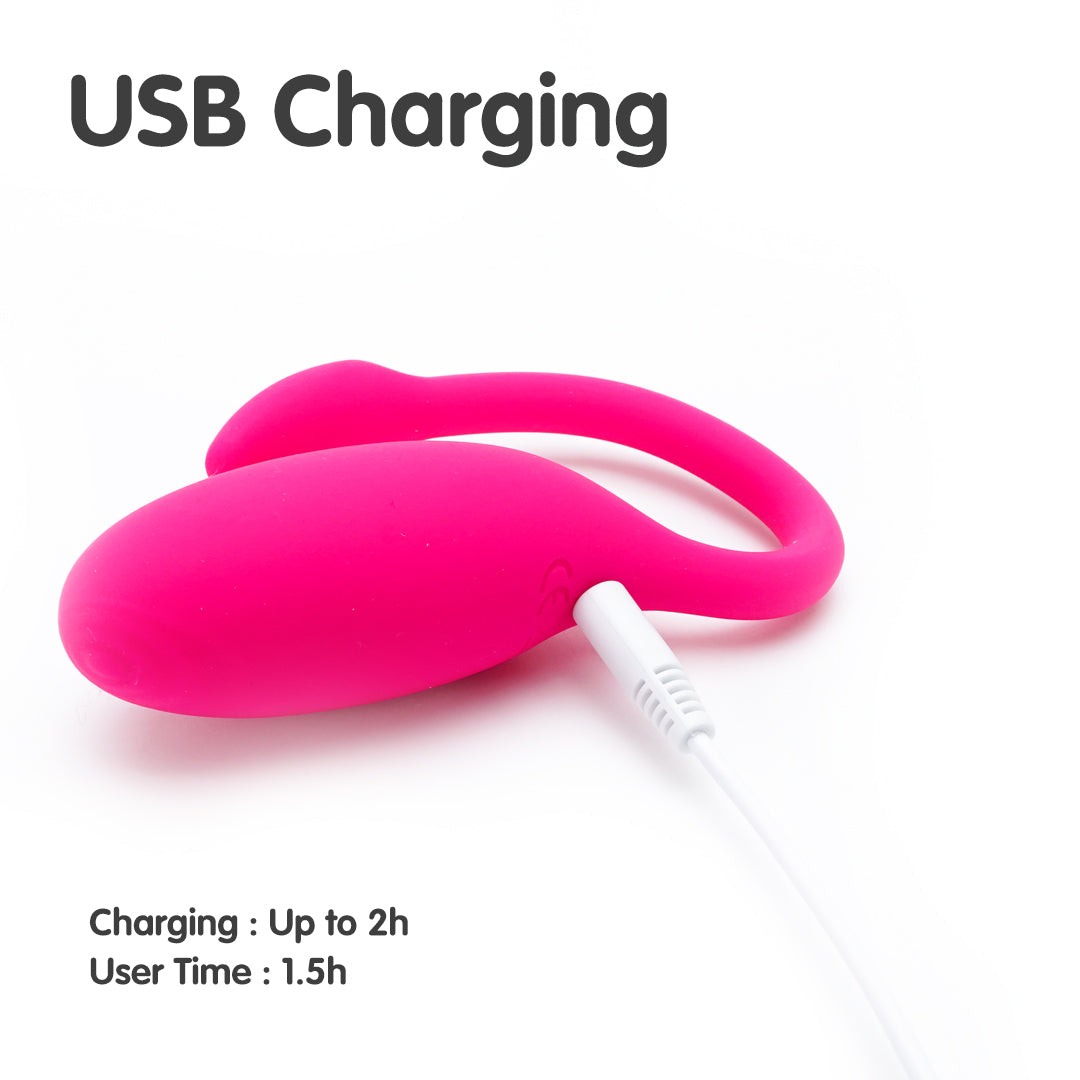 Flamingo vibrator charging with USB cable