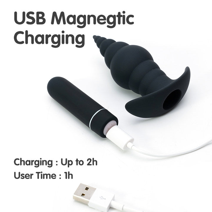 Cupid Prostate Massager and Bullet Vibrator with USB Magnetic Charging