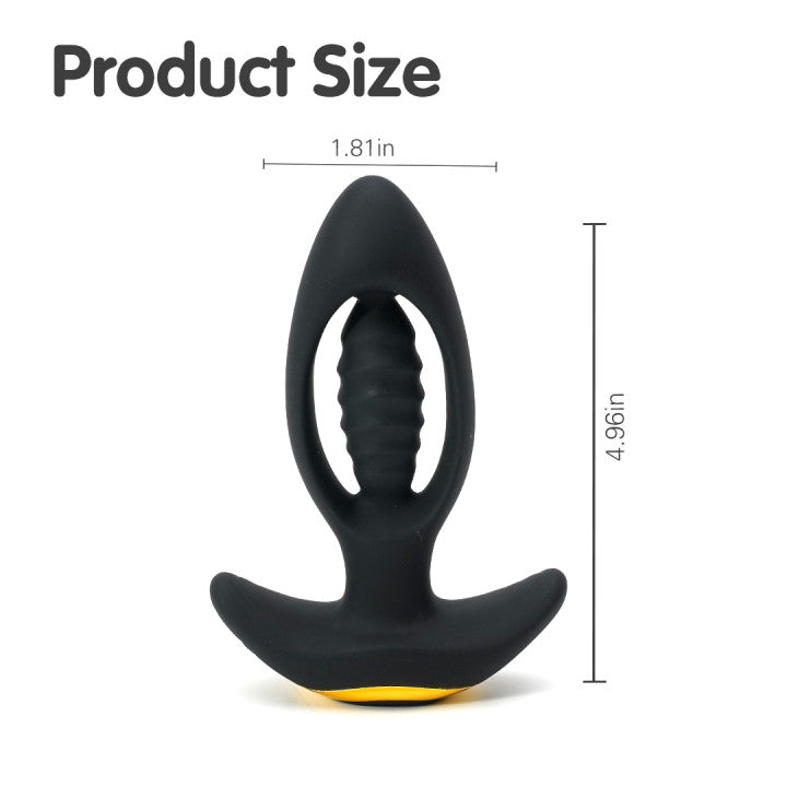 Pile Driver Anal Plug Vibrator - Product Dimensions