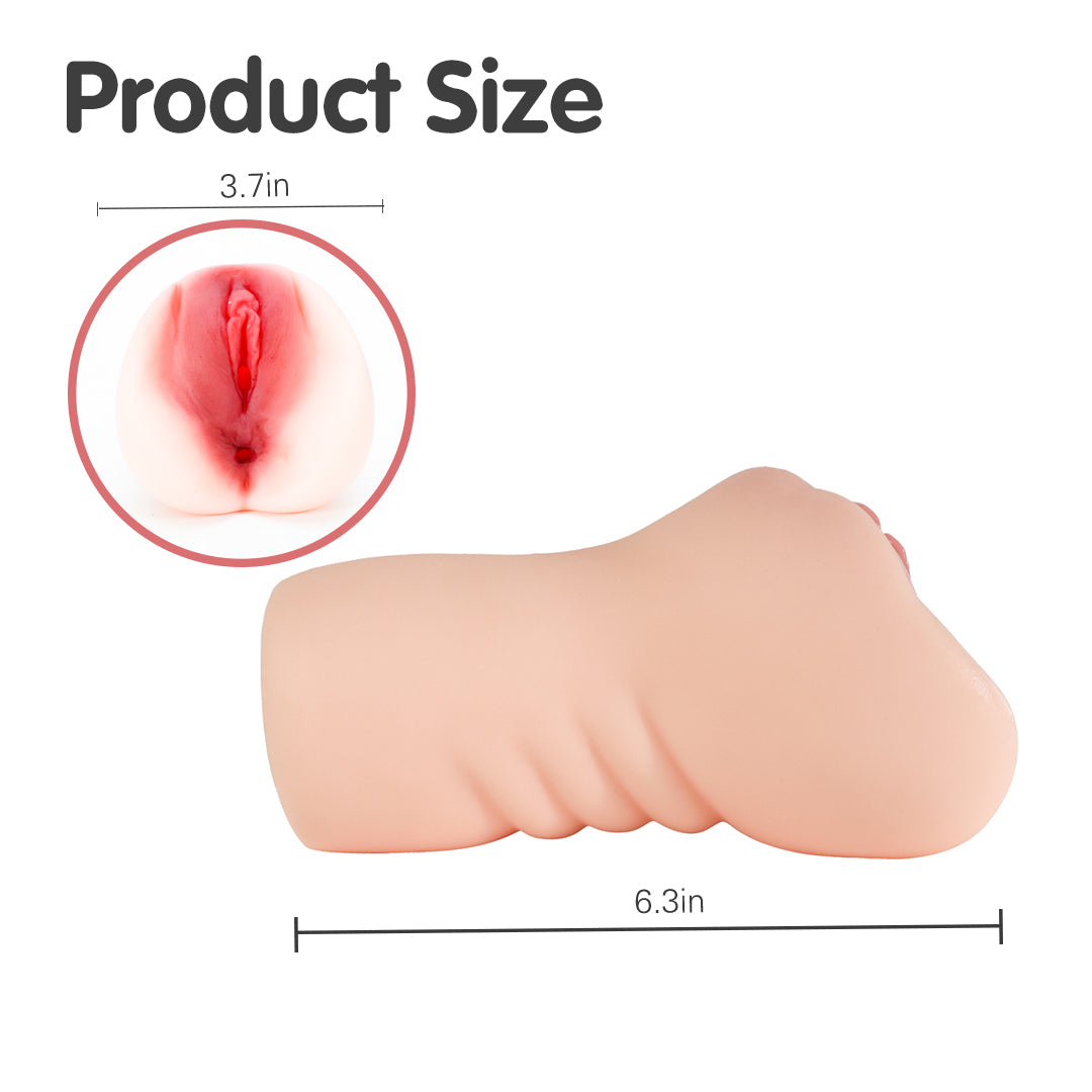 Stream Line Realistic Vagina and Ass Toy Product Size