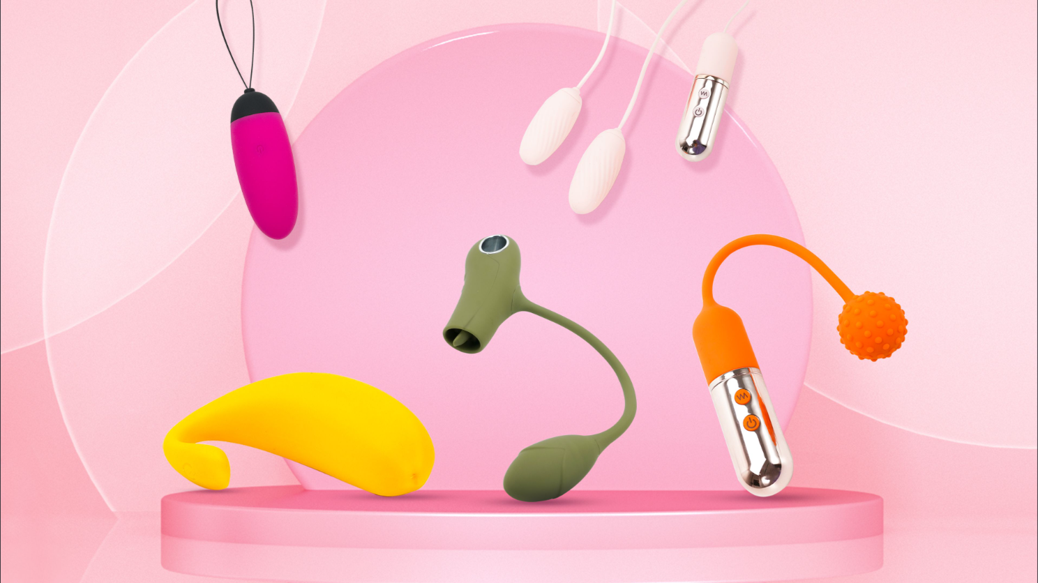 A collection of colorful egg vibrators with various designs for discreet pleasure