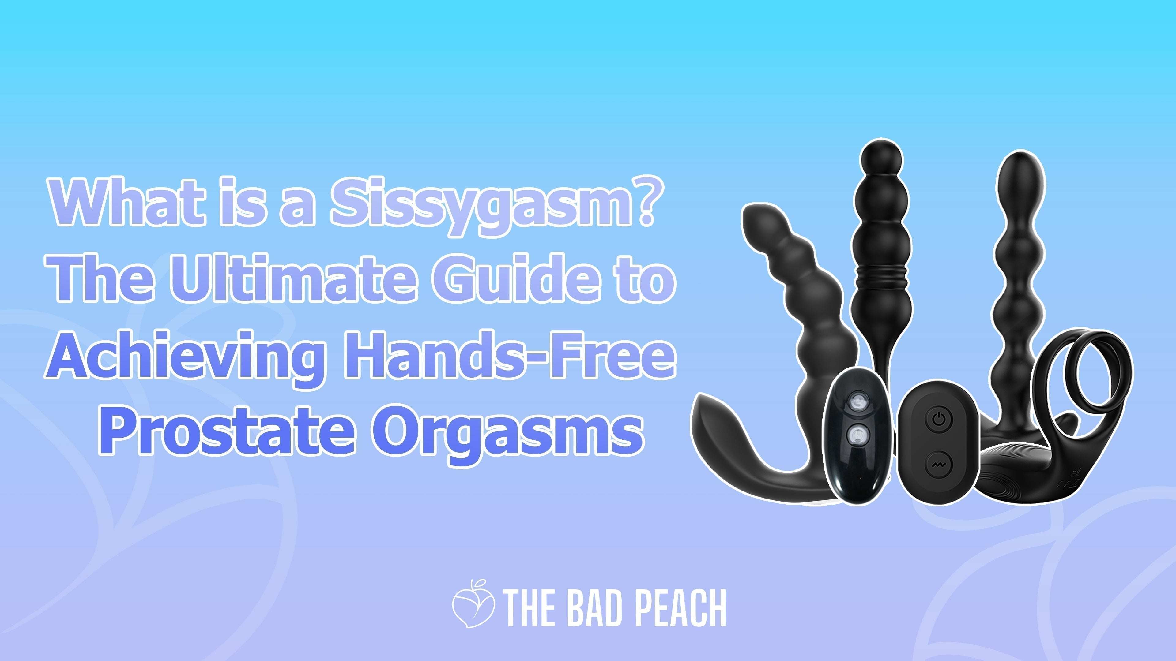 Hands free prostate orgasm guide cover with prostate massagers
