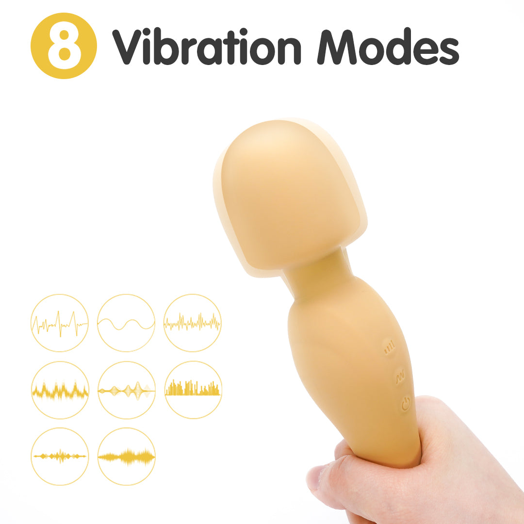 Mustard AV Rechargeable Wand Vibrator