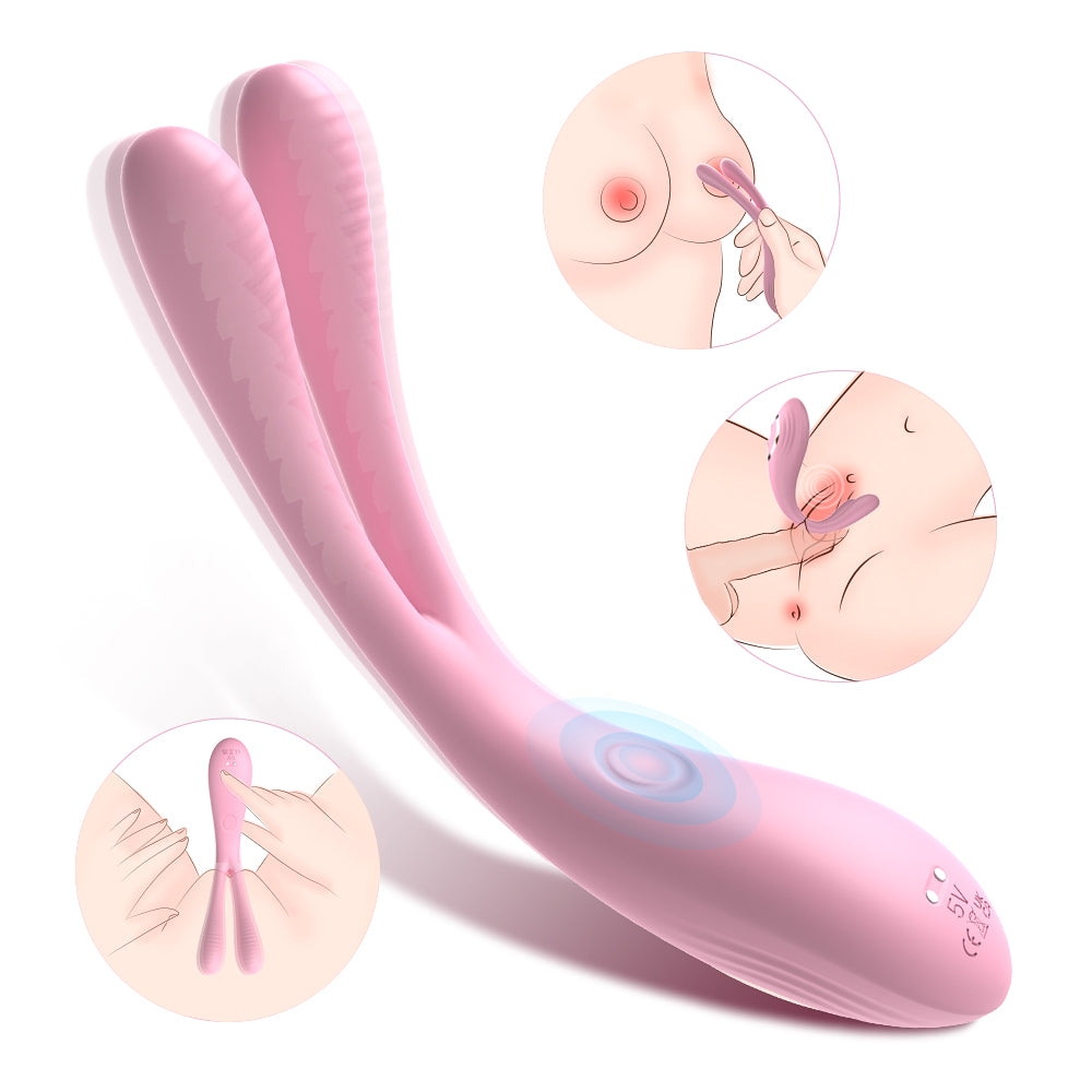 Jade Rabbit vibrator for clitoral and nipple stimulation