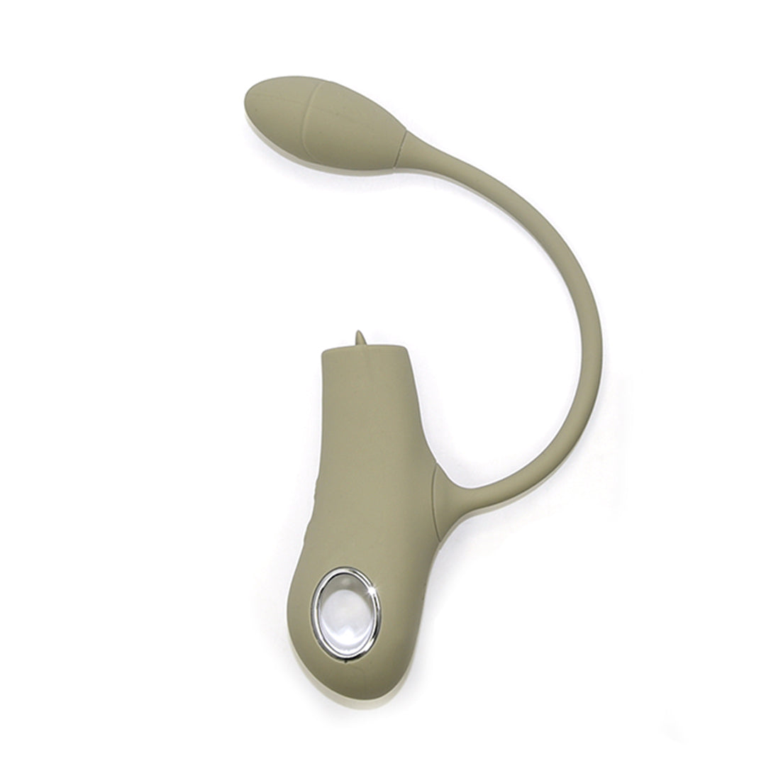 Green Tongue Licking Flirt Love Egg Vibrator, product shot