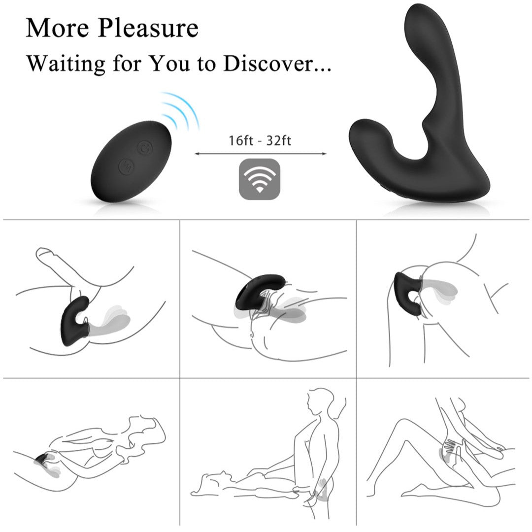 LANDYS-RCT Remote Control Rotating Prostate Massager