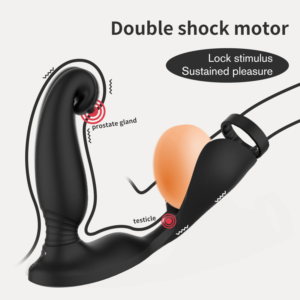Raptor Cock Ring Lock Penis Vibrator