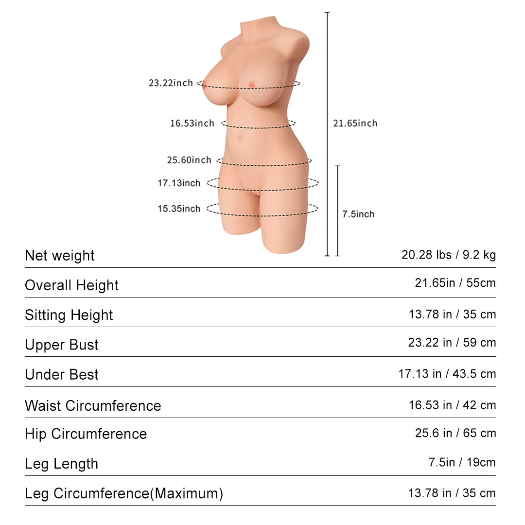 Maia Doll Realistic Vagina, Ass and Tits Masturbator 20.28 lbs